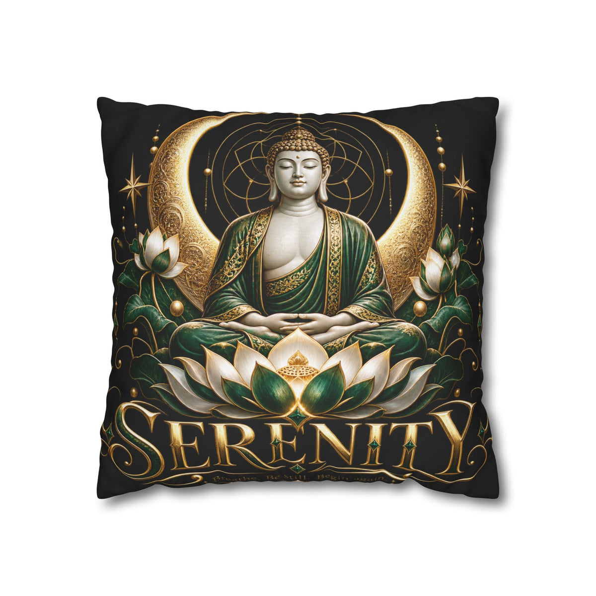 Serenity Buddha Meditation Pillowcase