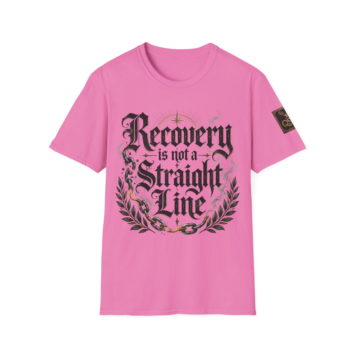Recovery Is Not a Straight Line Inspirational Mental Health T-Shirt