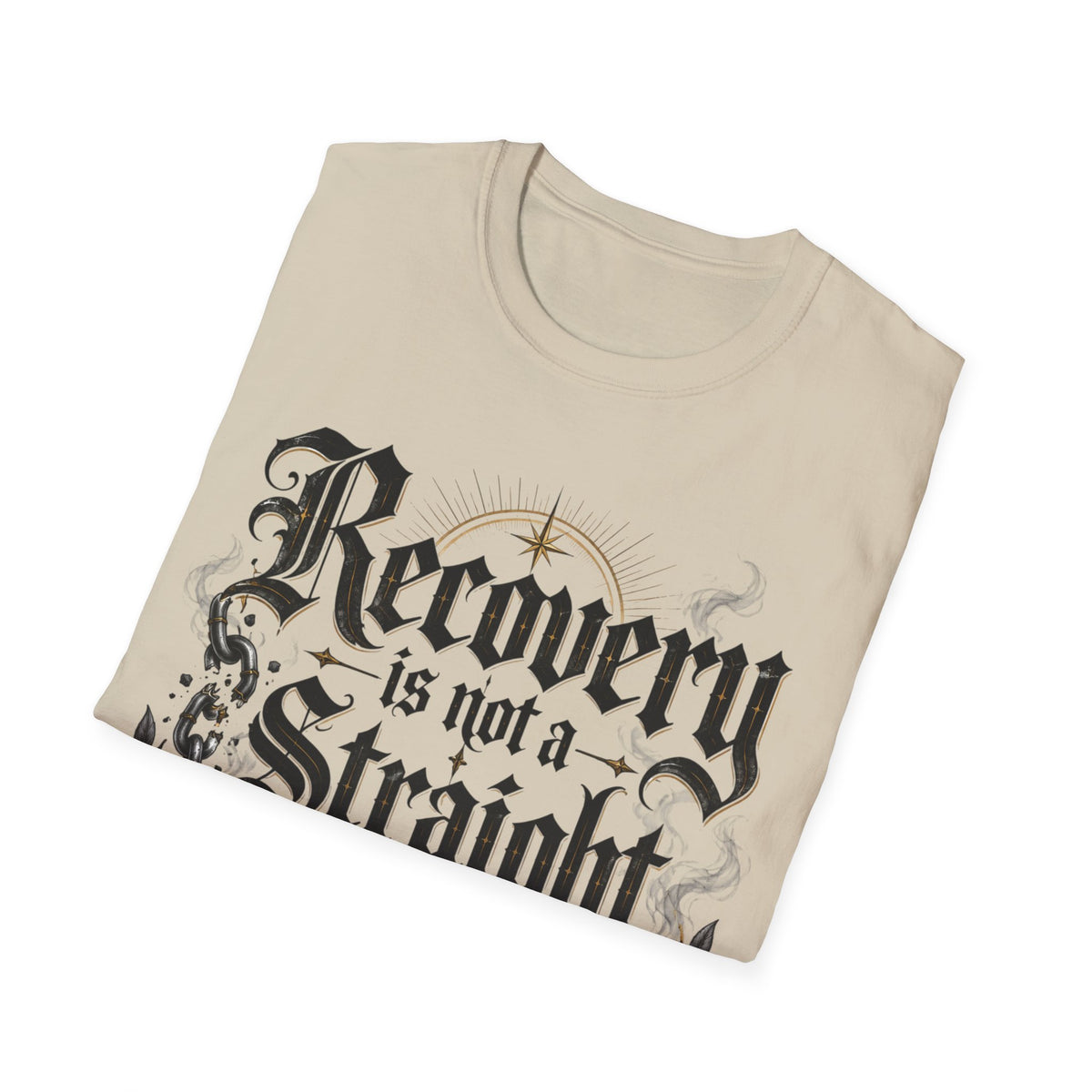 Recovery Is Not a Straight Line Inspirational Mental Health T-Shirt