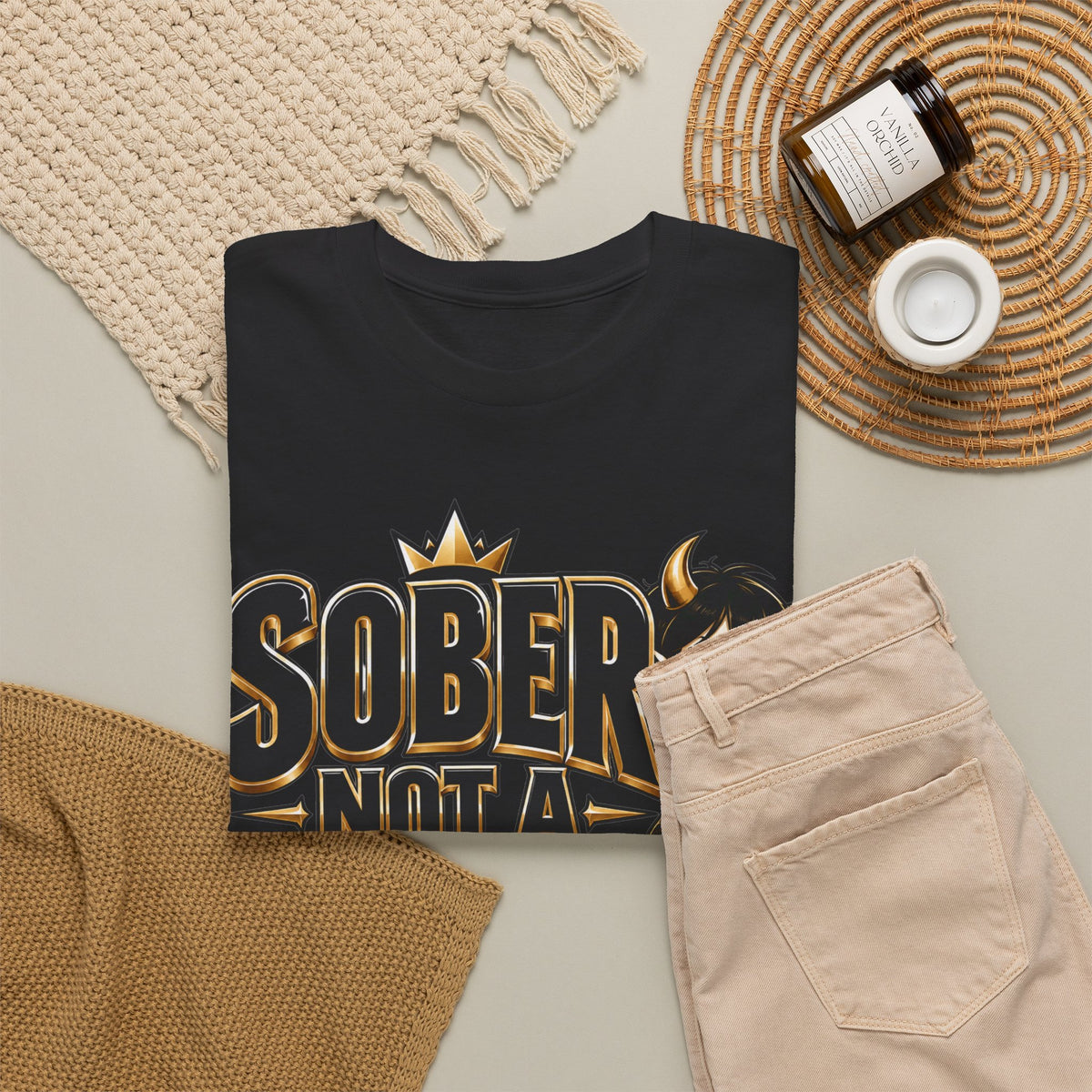 Sober Not a Saint Graphic T-Shirt