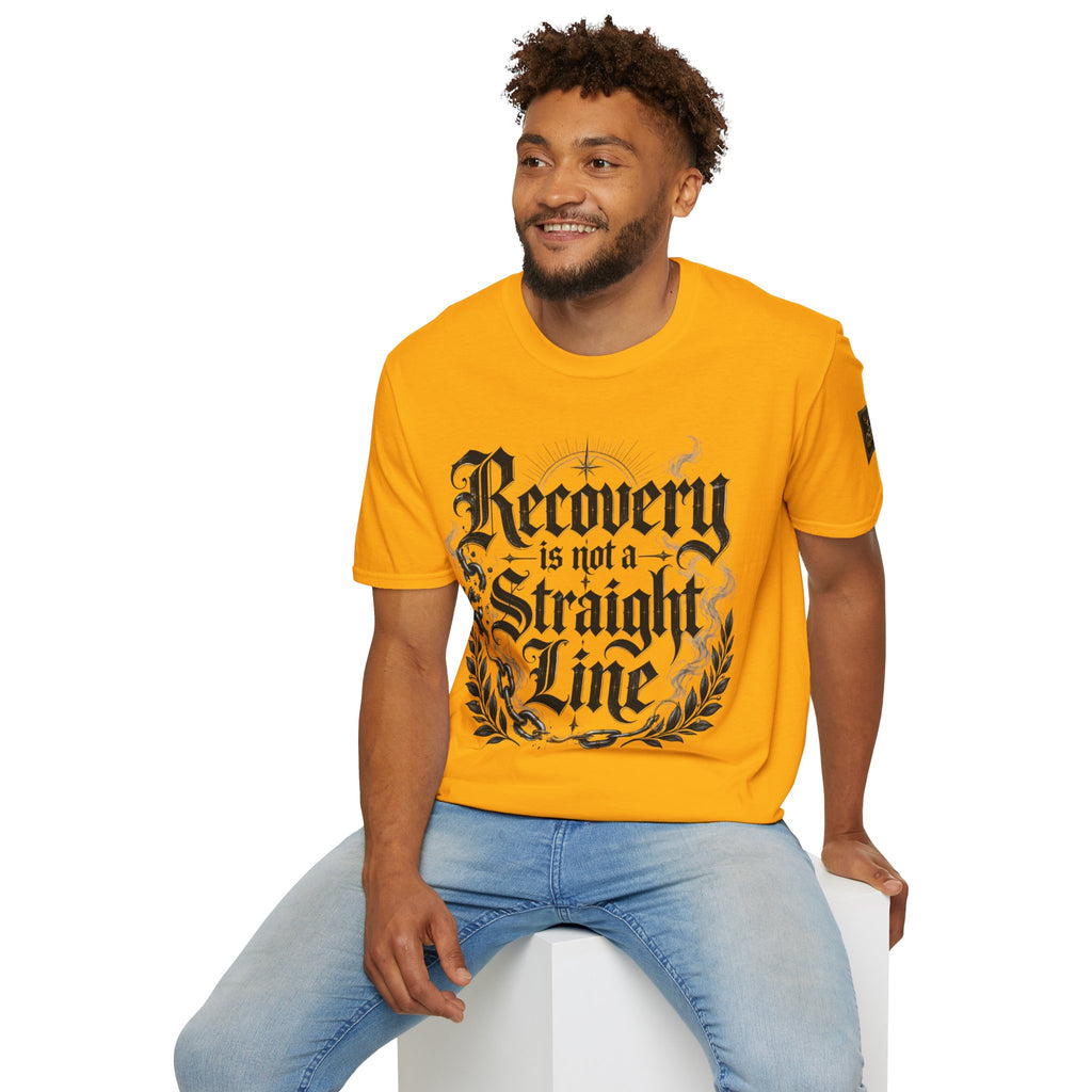 Recovery Is Not a Straight Line Inspirational Mental Health T-Shirt