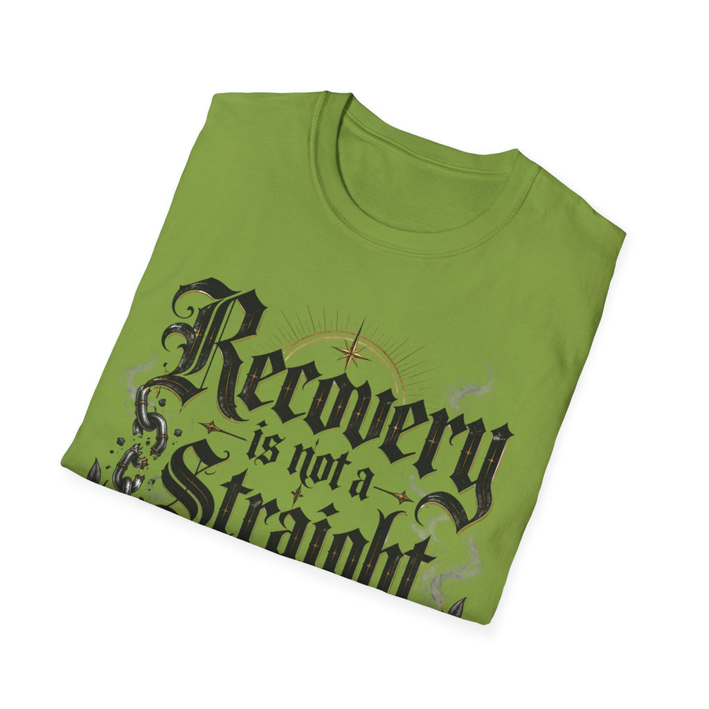 Recovery Is Not a Straight Line Inspirational Mental Health T-Shirt