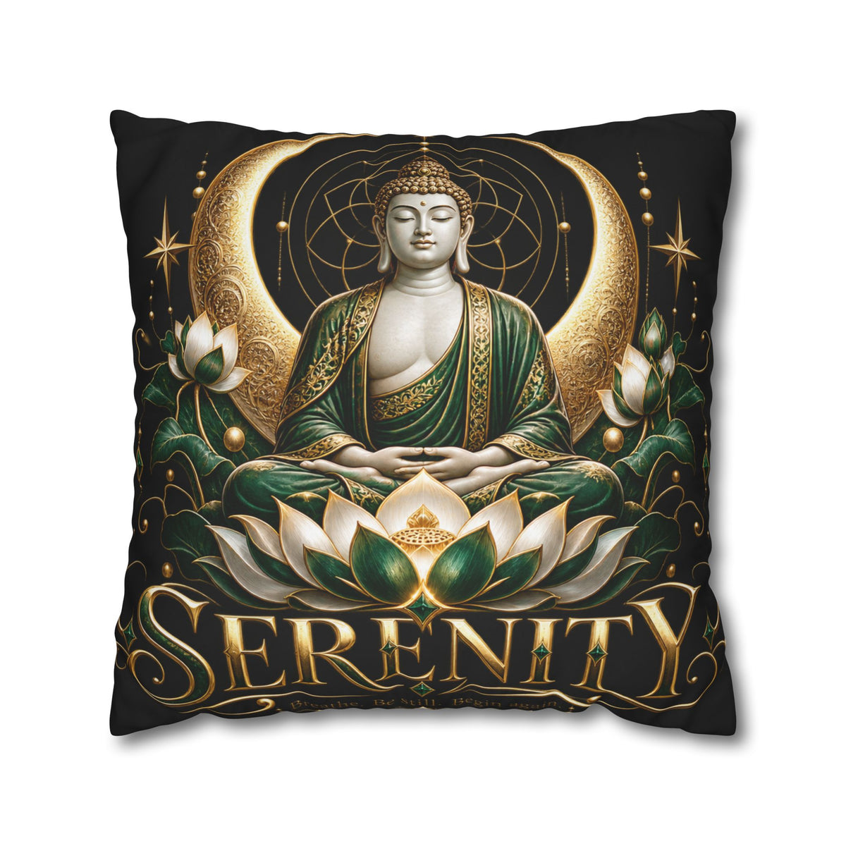 Serenity Buddha Meditation Pillowcase