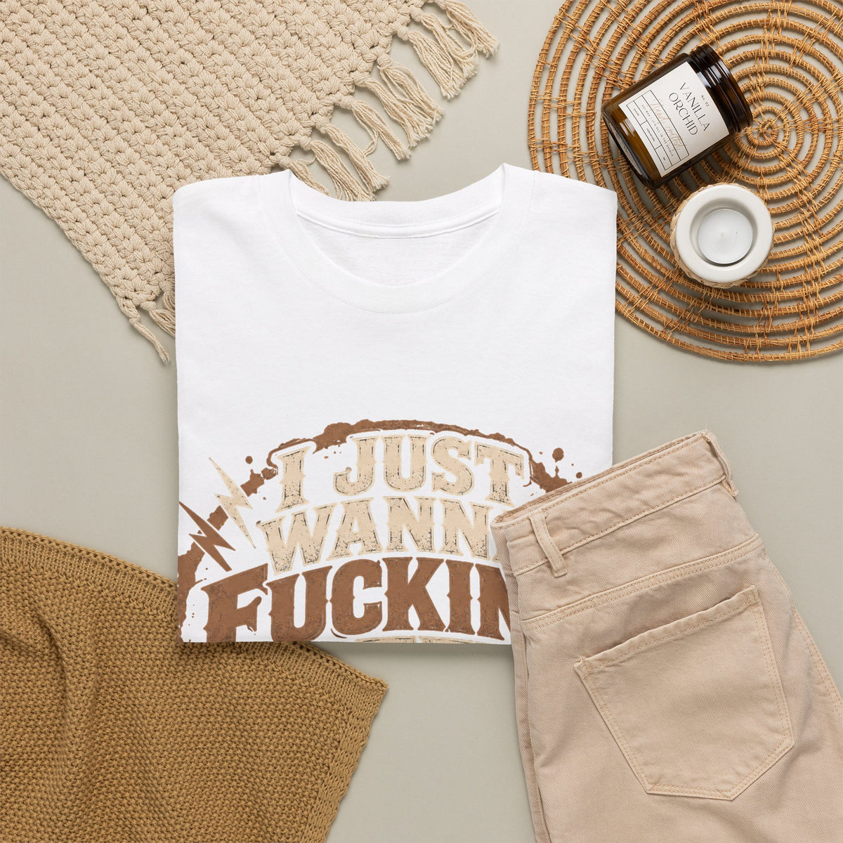 Just Wanna Fucking Coffee Graphic T-Shirt