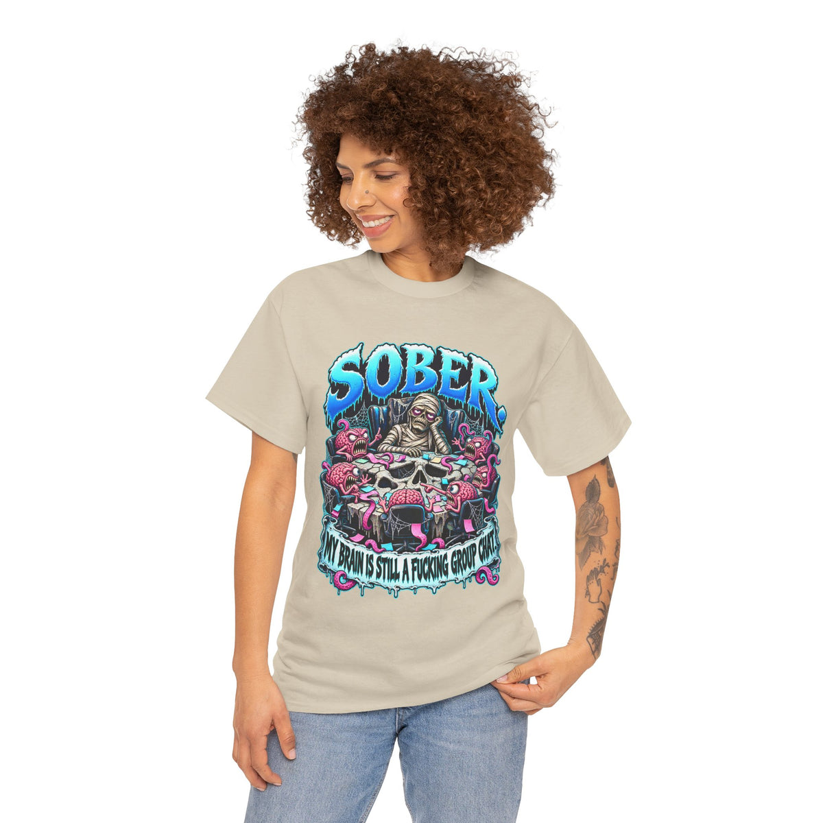 Sober Brain Group Chat T-Shirt