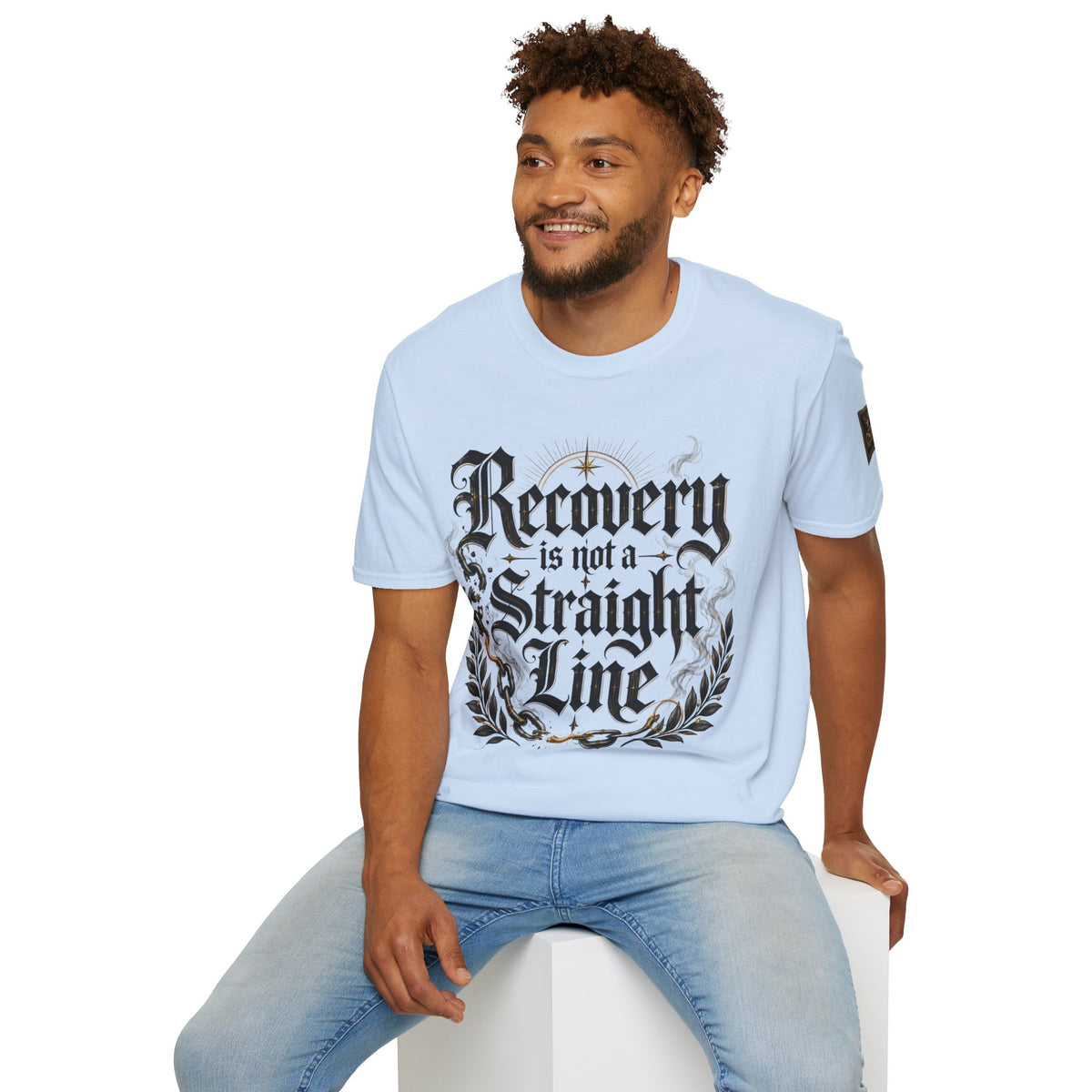 Recovery Is Not a Straight Line Inspirational Mental Health T-Shirt