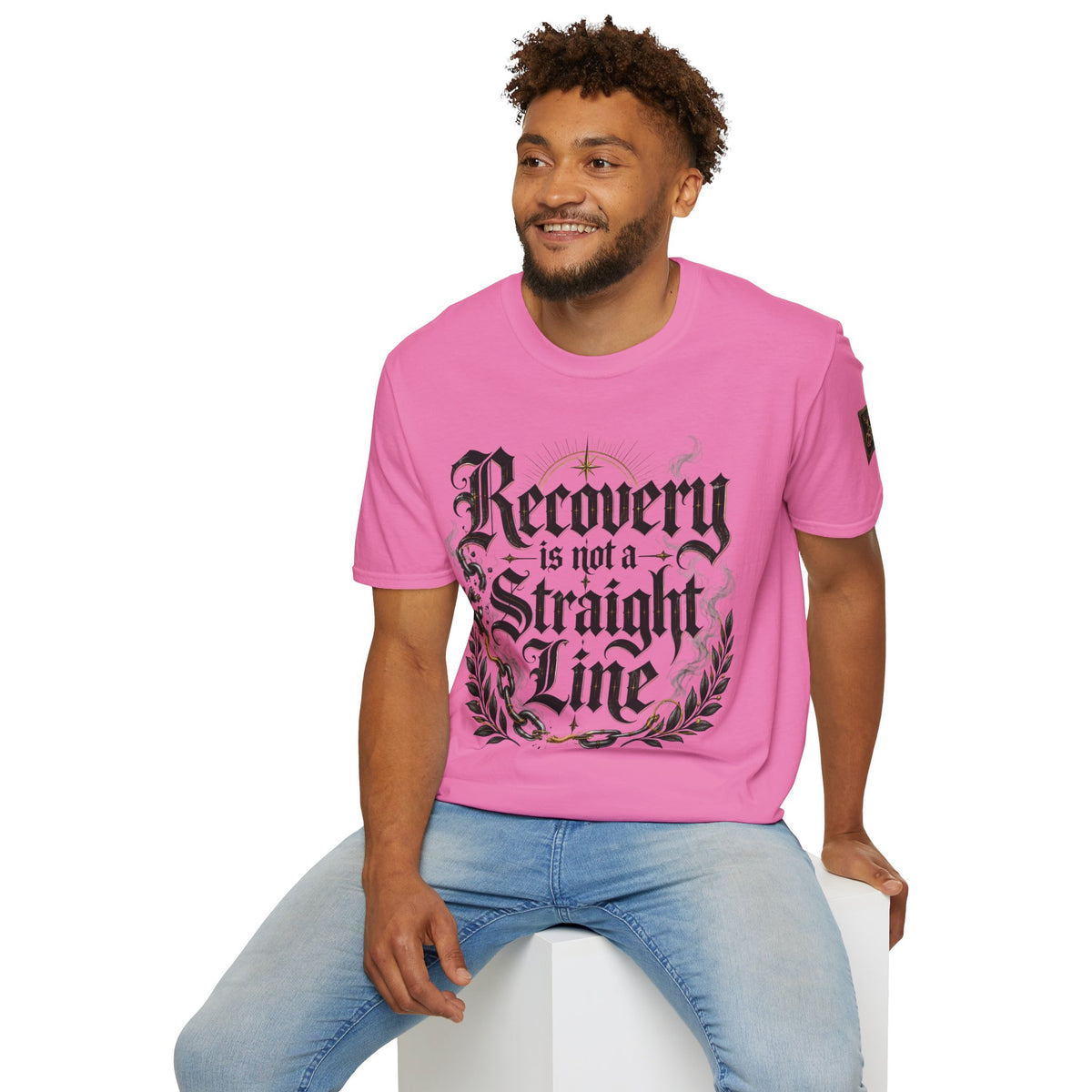 Recovery Is Not a Straight Line Inspirational Mental Health T-Shirt