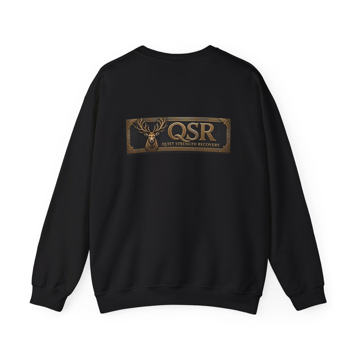 QSR Deer Emblem Sweatshirt | Vintage-Inspired Antler Logo
