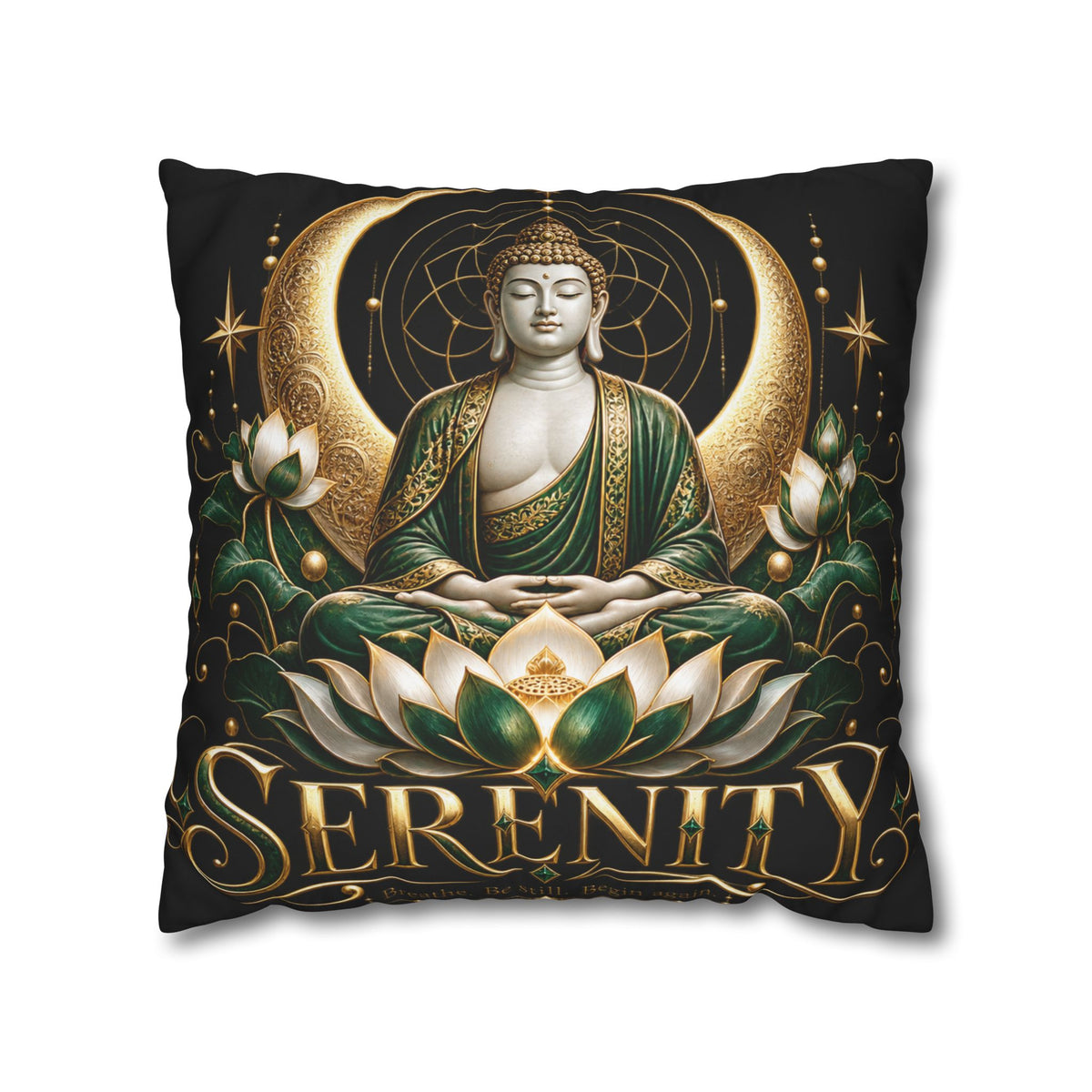 Serenity Buddha Meditation Pillowcase