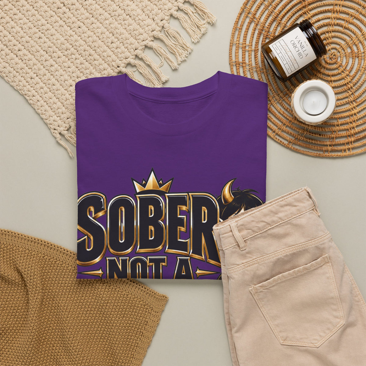 Sober Not a Saint Graphic T-Shirt