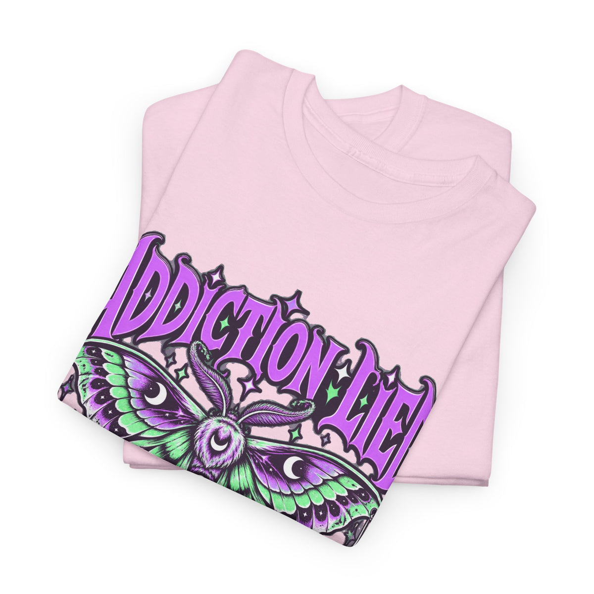 Addiction Lied I’m Calling Bullshit Moth Graphic T-Shirt