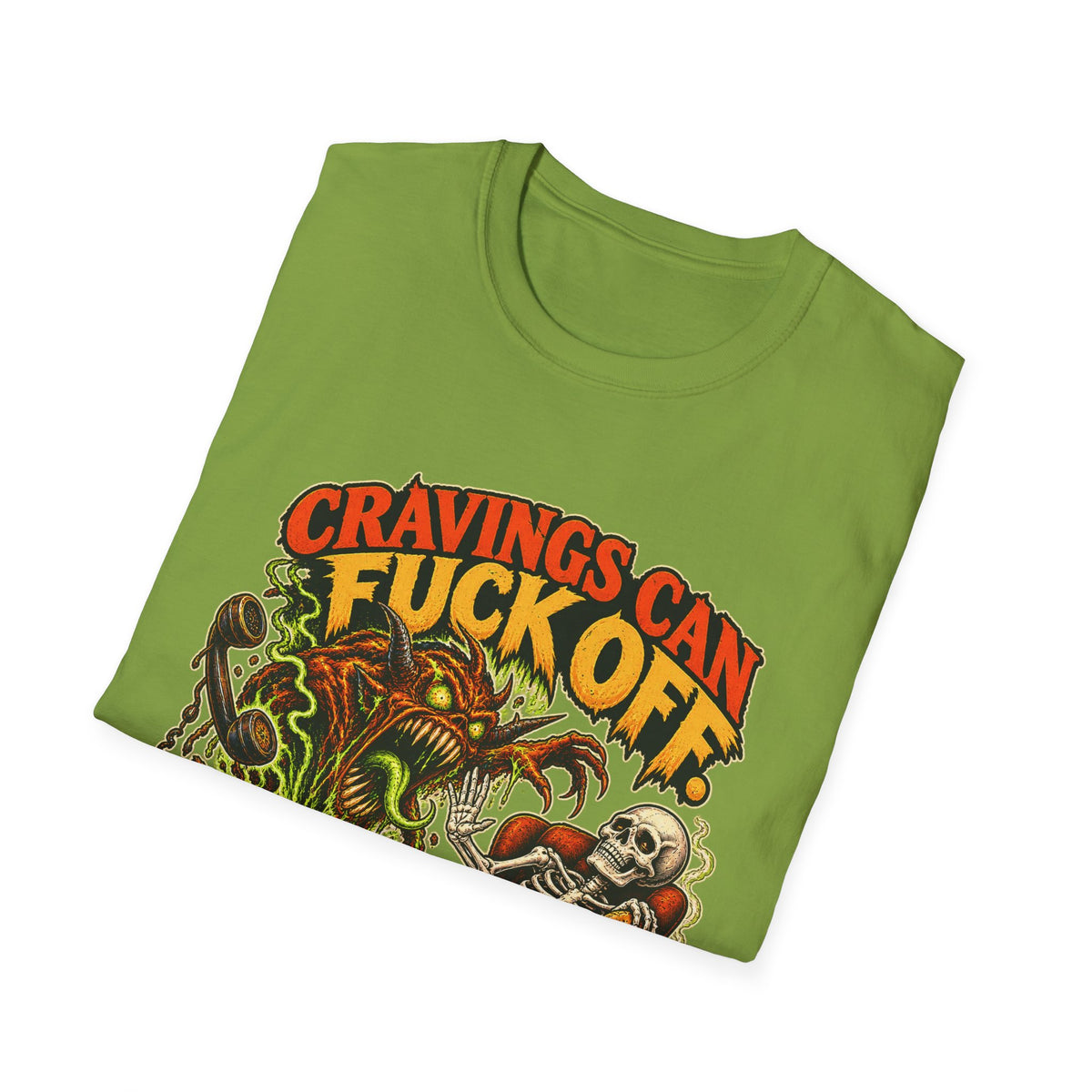 Cravings Can F*ck Off I’m Having a Biscuit Funny Food T-Shirt