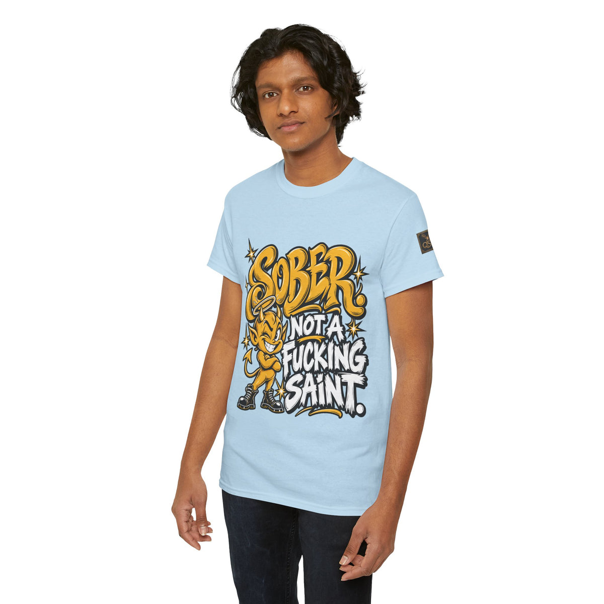 Sober Not a Fucking Saint T-Shirt