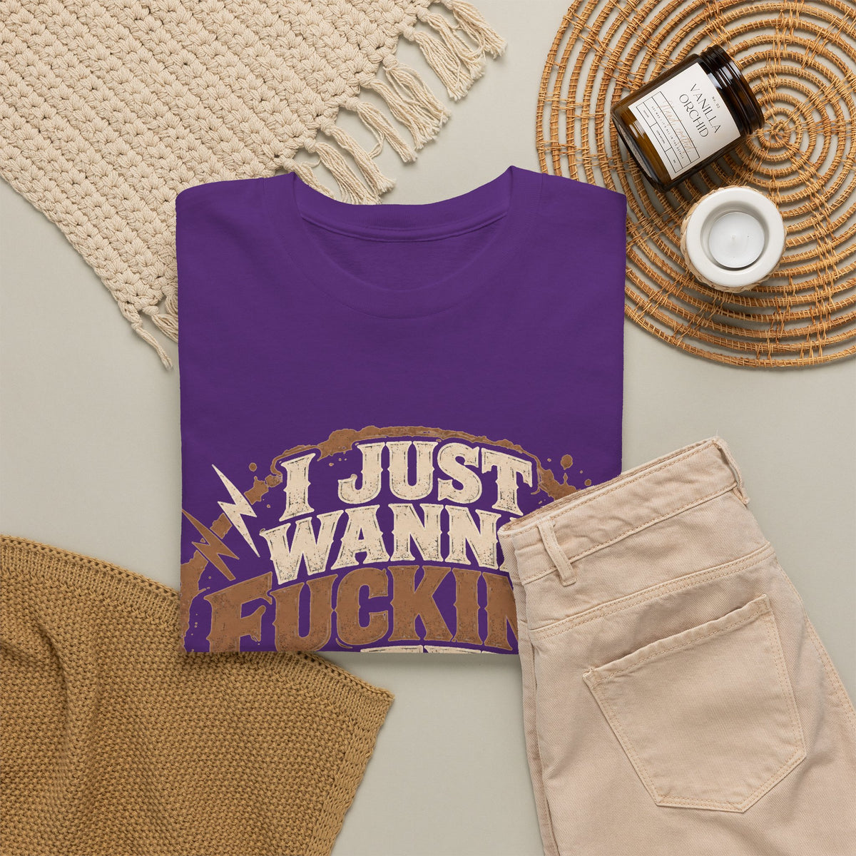 Just Wanna Fucking Coffee Graphic T-Shirt