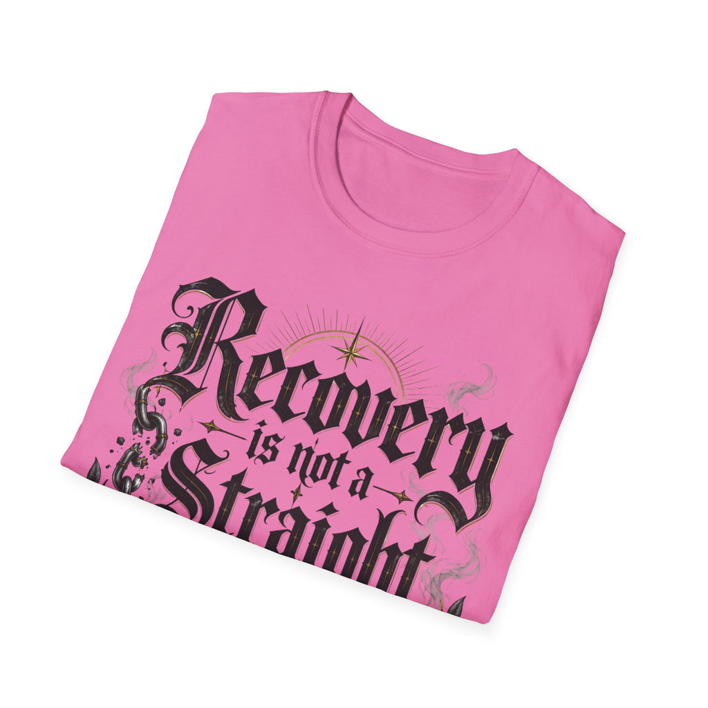 Recovery Is Not a Straight Line Inspirational Mental Health T-Shirt