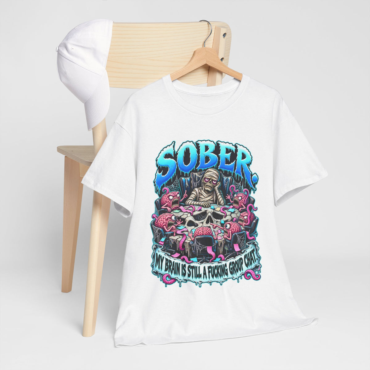 Sober Brain Group Chat T-Shirt