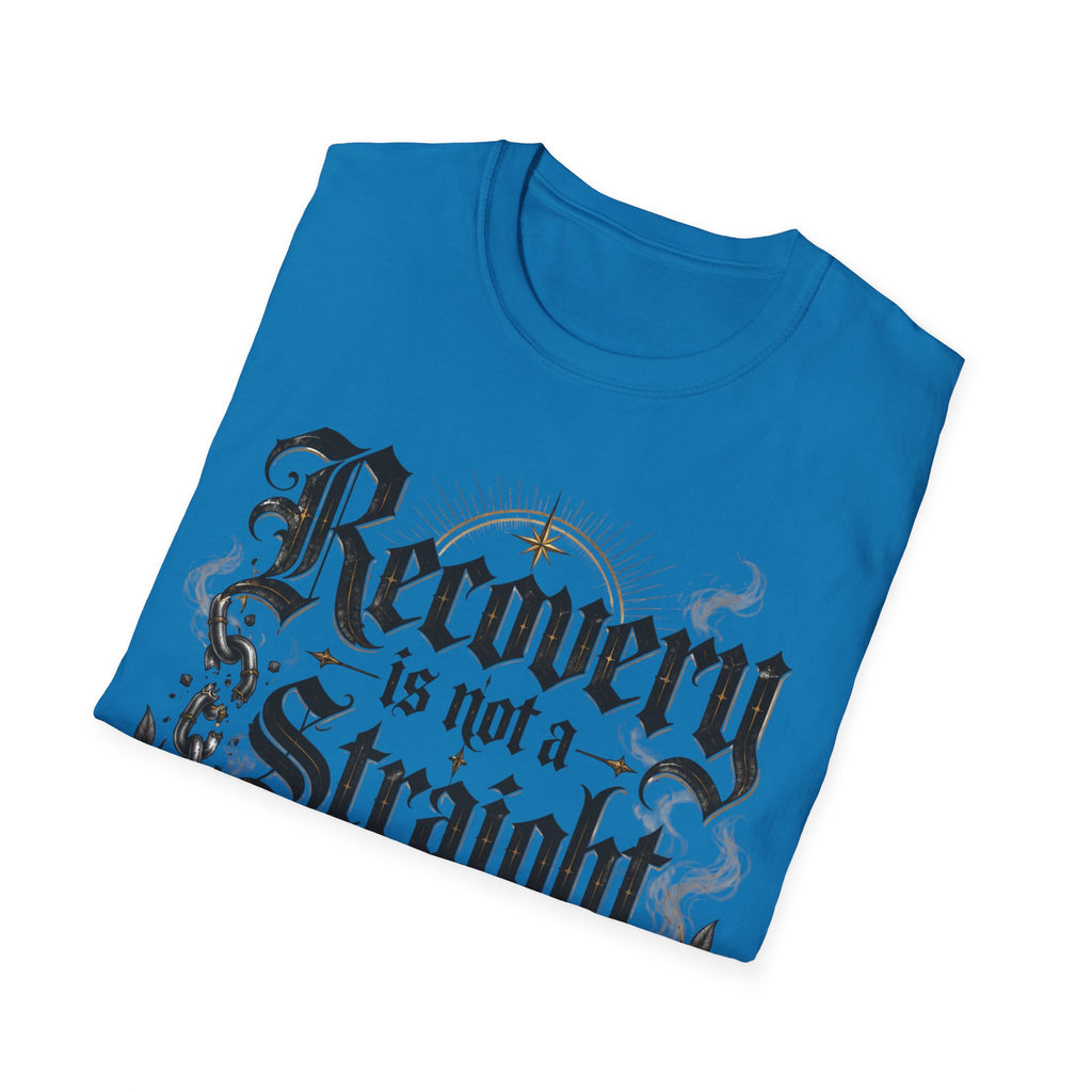 Recovery Is Not a Straight Line Inspirational Mental Health T-Shirt