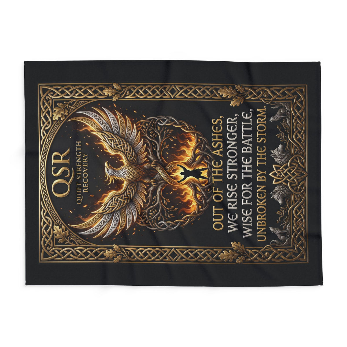 Out of the Ashes — QSR Fleece Blanket