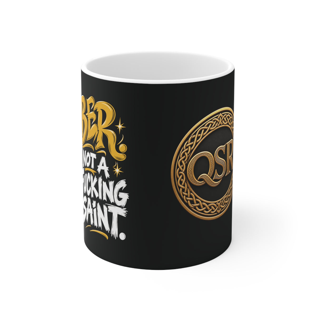 Sober Not a Fucking Saint Mug