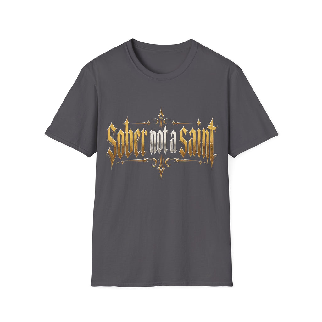 Sober Not a Saint Gothic Graphic T-Shirt