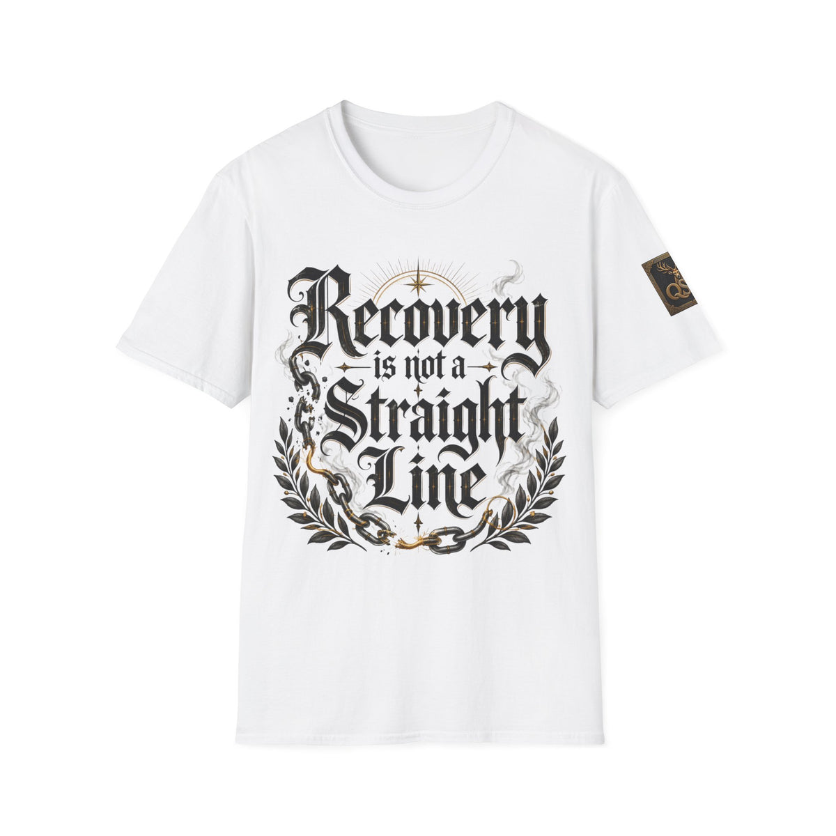 Recovery Is Not a Straight Line Inspirational Mental Health T-Shirt