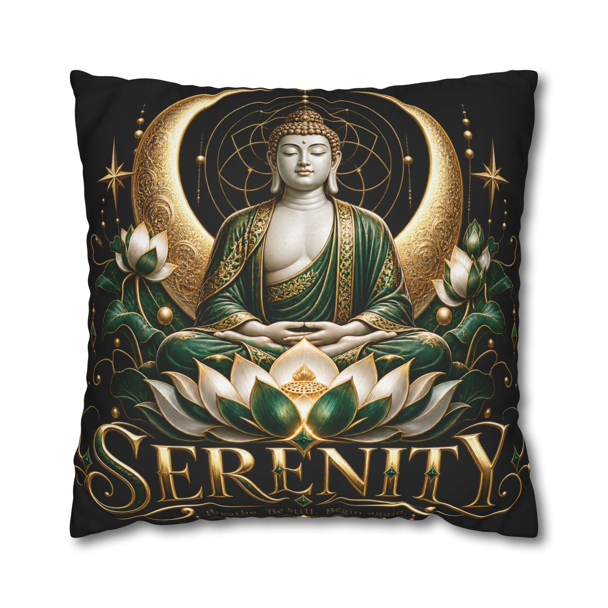 Serenity Buddha Meditation Pillowcase
