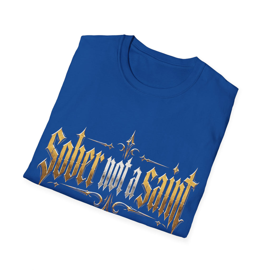 Sober Not a Saint Gothic Graphic T-Shirt