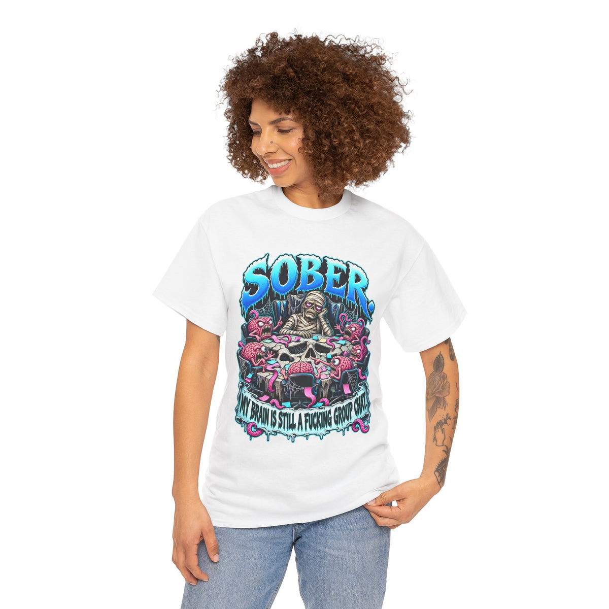 Sober Brain Group Chat T-Shirt