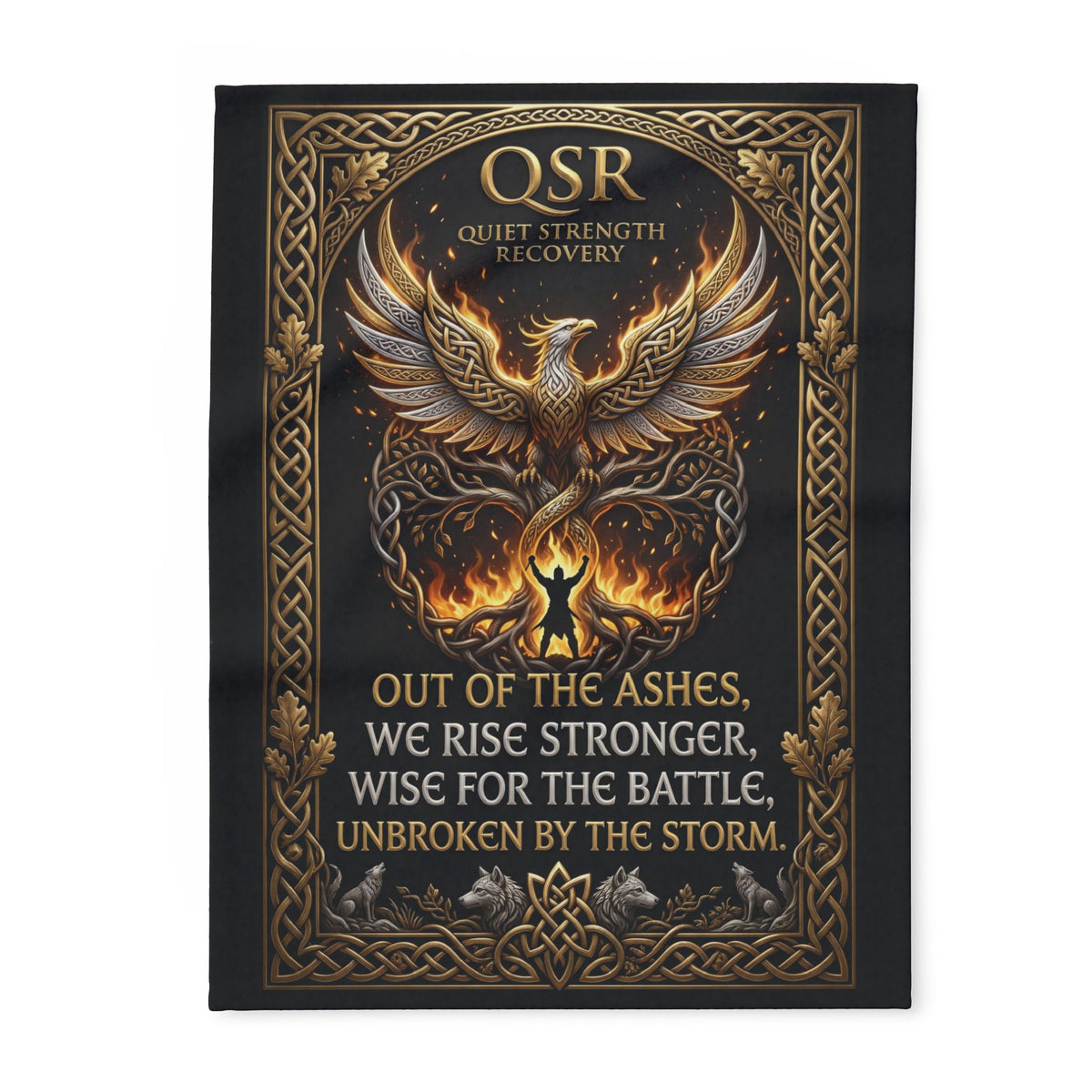 Out of the Ashes — QSR Fleece Blanket