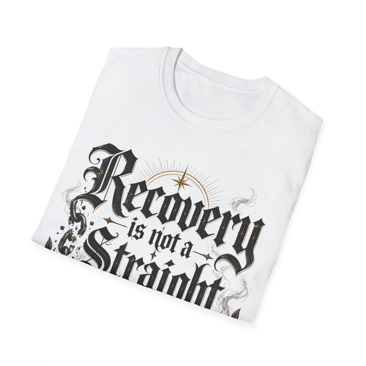 Recovery Is Not a Straight Line Inspirational Mental Health T-Shirt