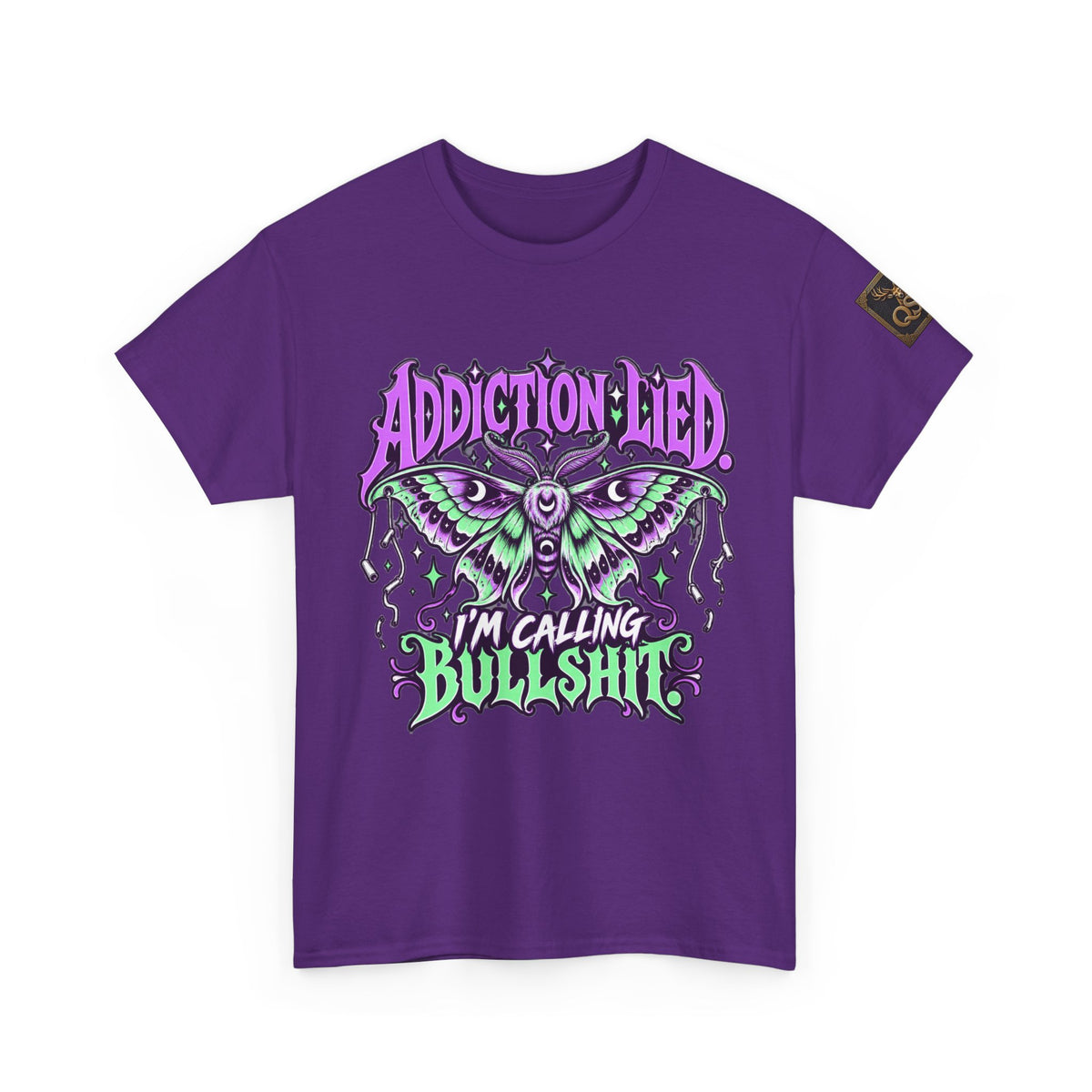 Addiction Lied I’m Calling Bullshit Moth Graphic T-Shirt