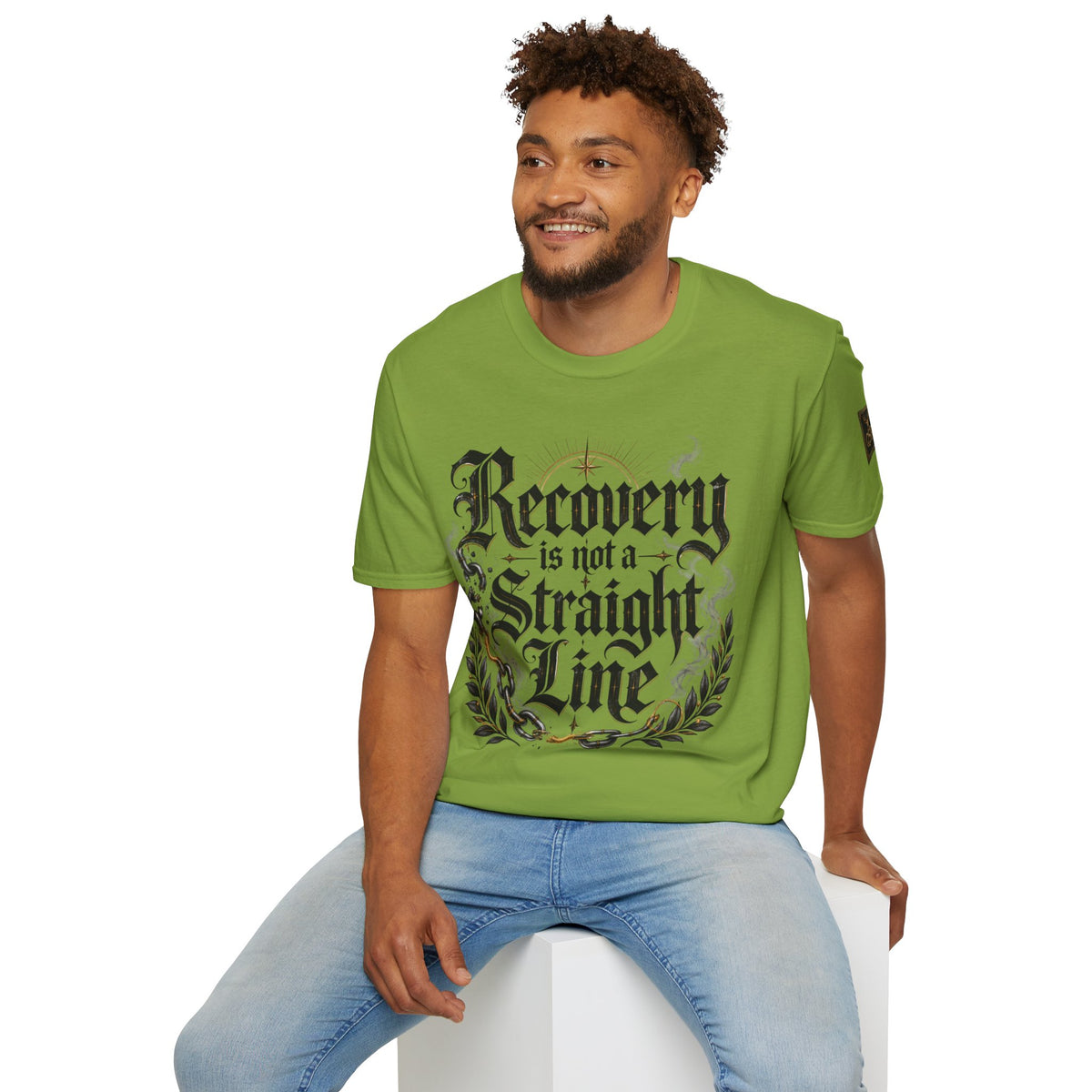 Recovery Is Not a Straight Line Inspirational Mental Health T-Shirt