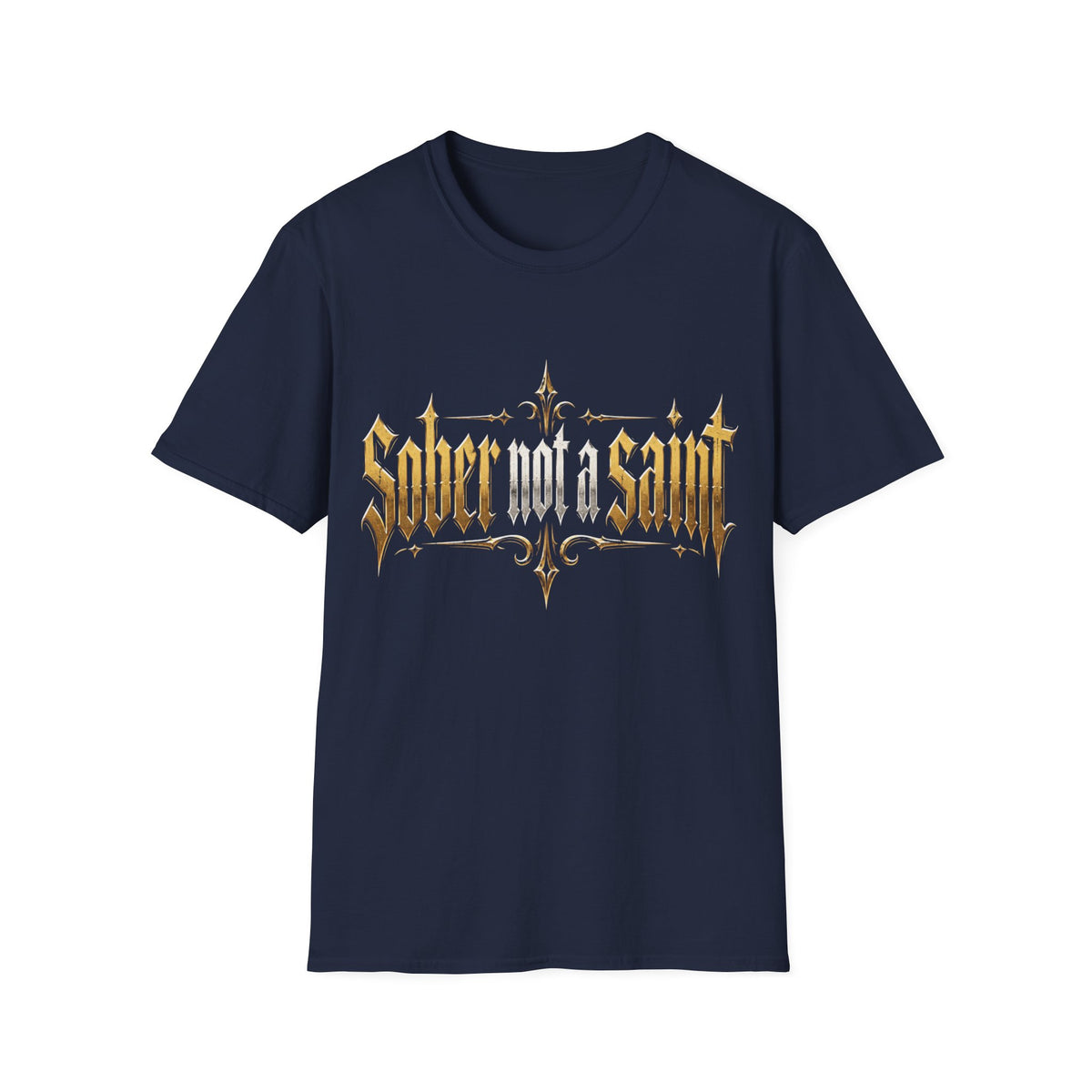 Sober Not a Saint Gothic Graphic T-Shirt