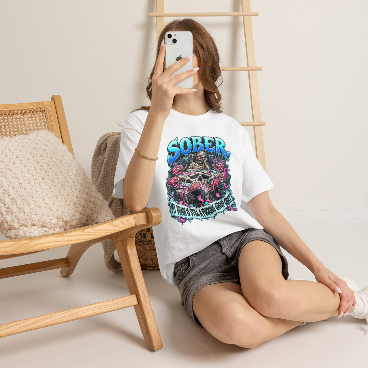 Sober Brain Group Chat T-Shirt