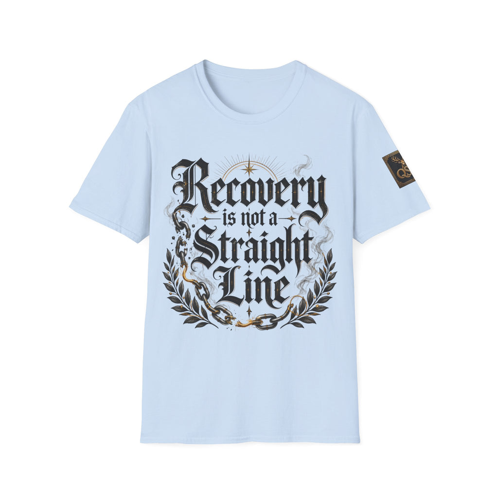 Recovery Is Not a Straight Line Inspirational Mental Health T-Shirt