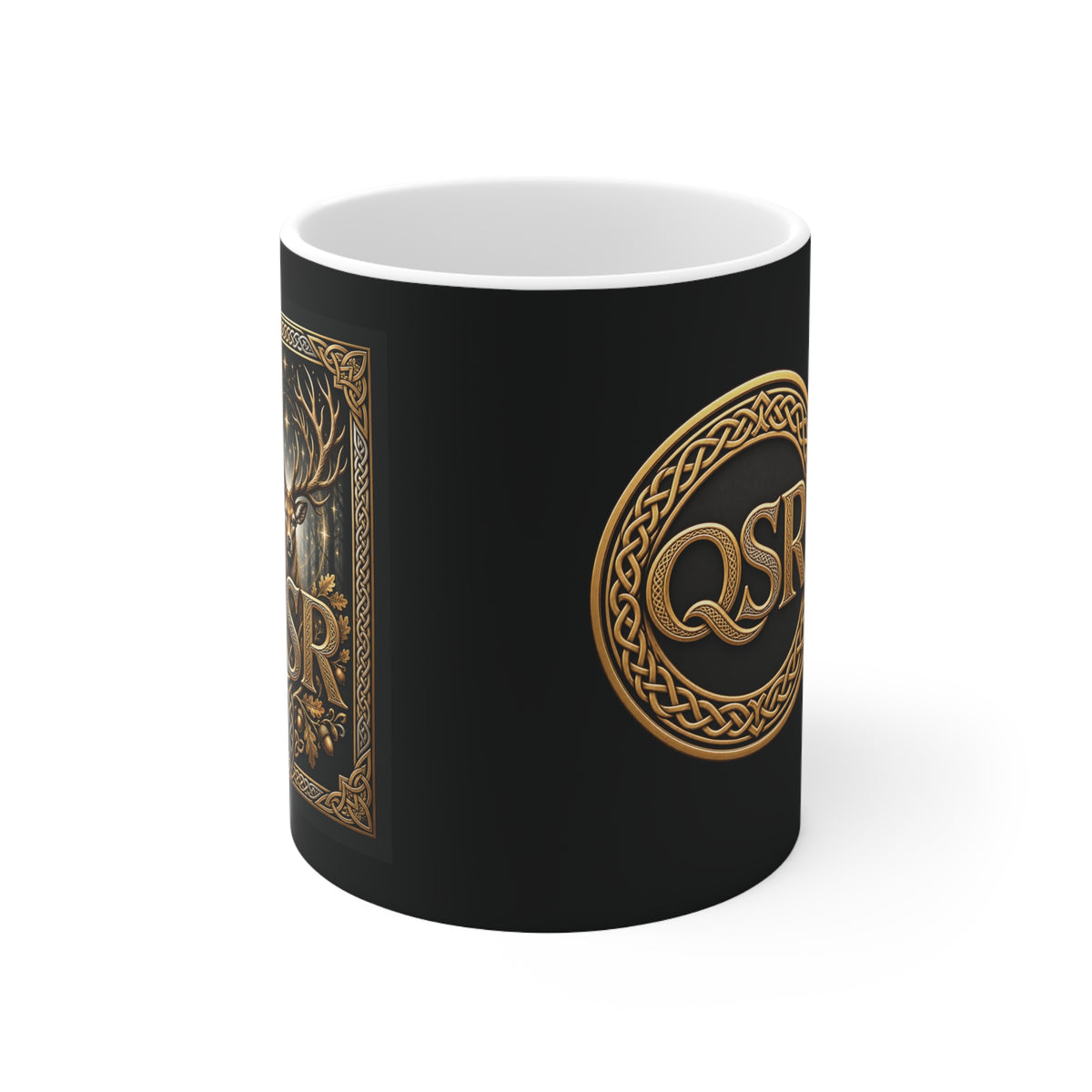Noble Stag — QSR Celtic Crest Mug