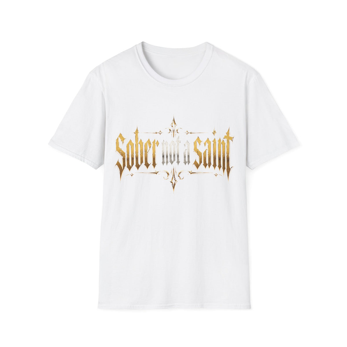 Sober Not a Saint Gothic Graphic T-Shirt