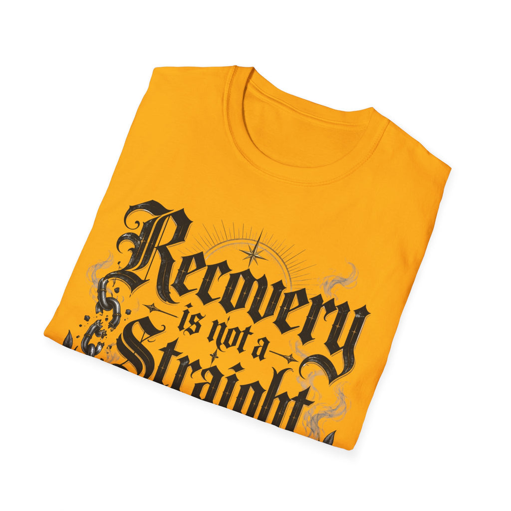 Recovery Is Not a Straight Line Inspirational Mental Health T-Shirt