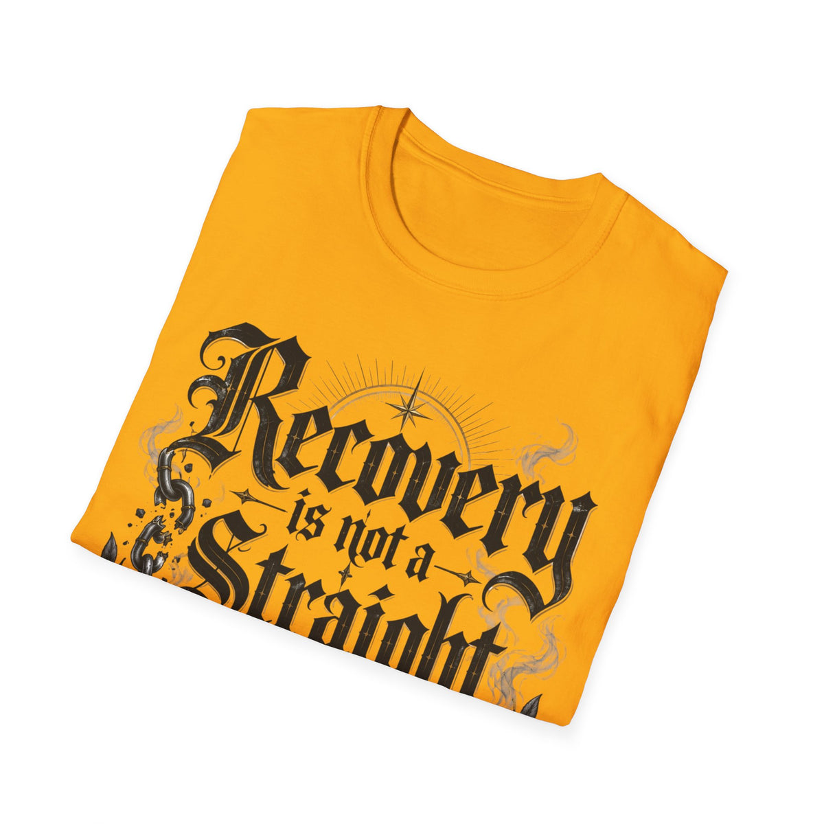 Recovery Is Not a Straight Line Inspirational Mental Health T-Shirt