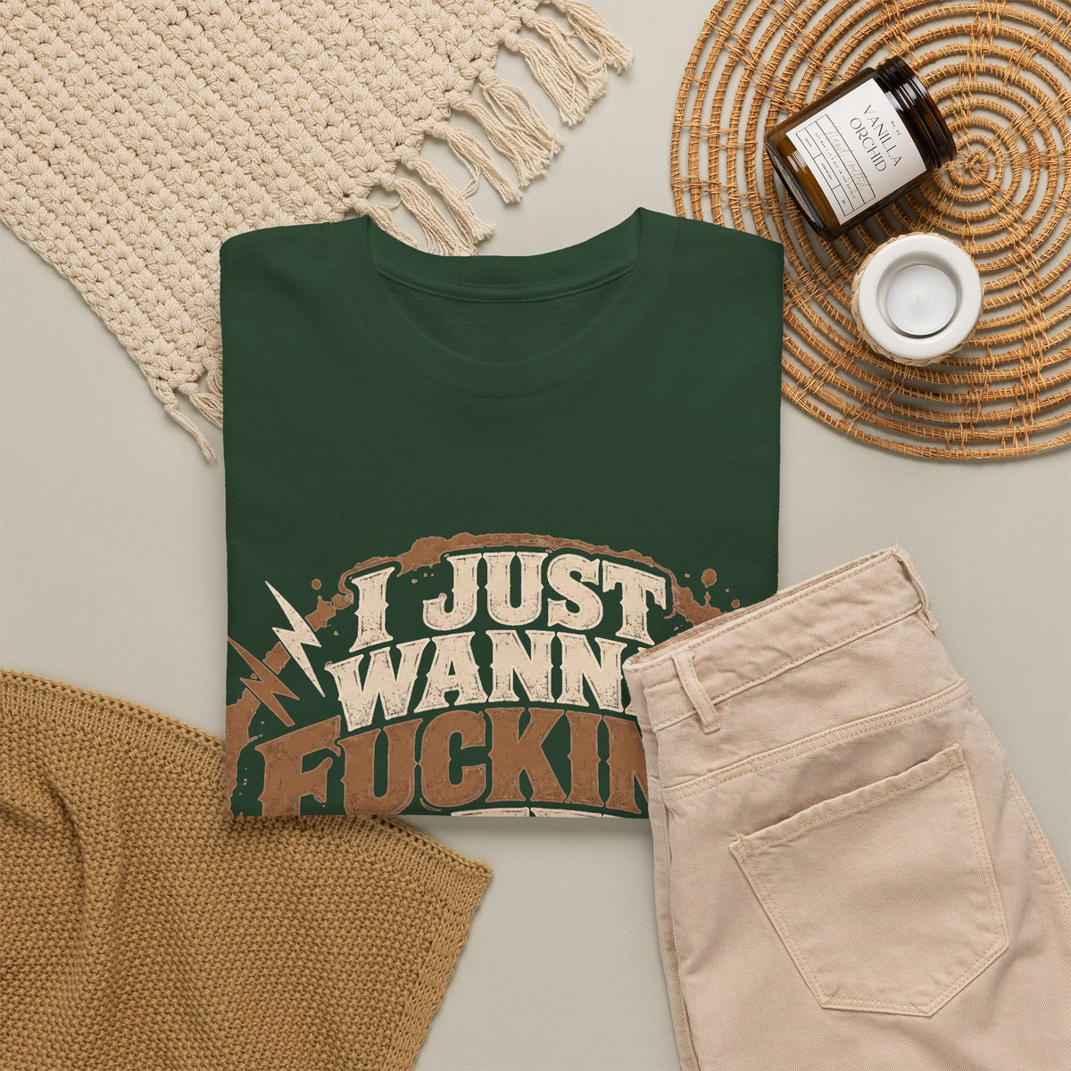 Just Wanna Fucking Coffee Graphic T-Shirt