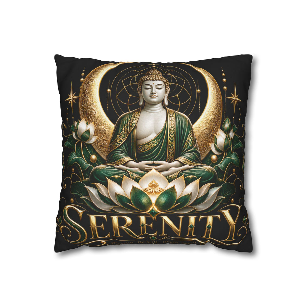 Serenity Buddha Meditation Pillowcase