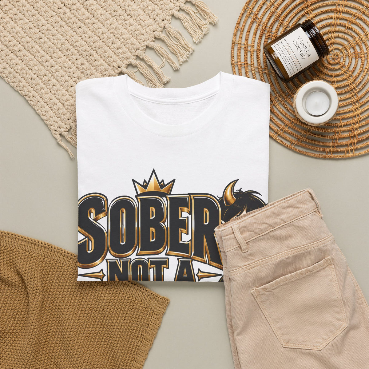 Sober Not a Saint Graphic T-Shirt