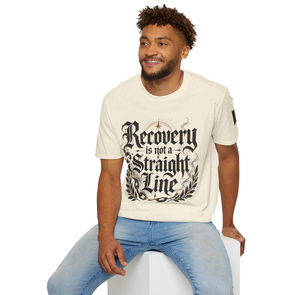 Recovery Is Not a Straight Line Inspirational Mental Health T-Shirt