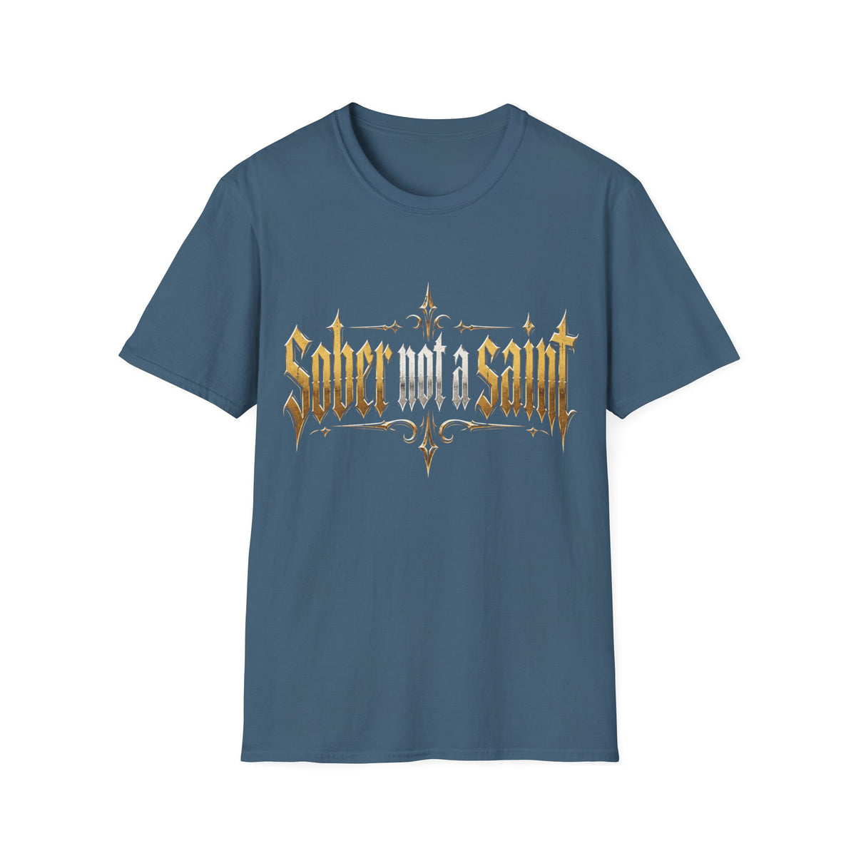 Sober Not a Saint Gothic Graphic T-Shirt