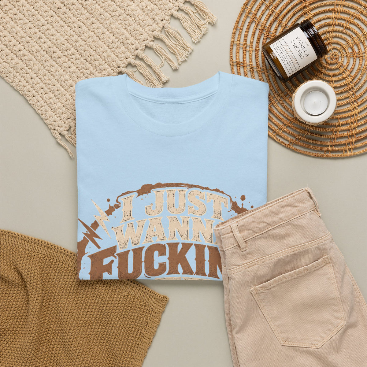 Just Wanna Fucking Coffee Graphic T-Shirt
