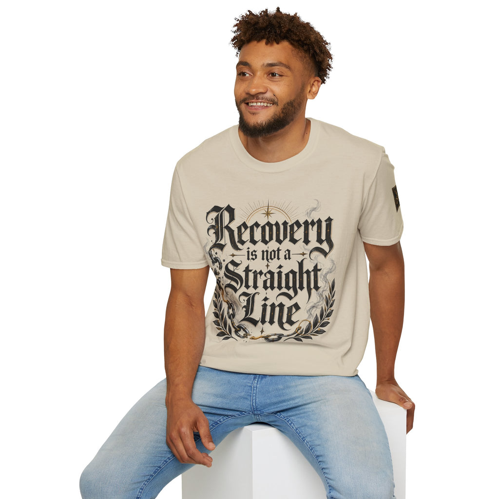 Recovery Is Not a Straight Line Inspirational Mental Health T-Shirt