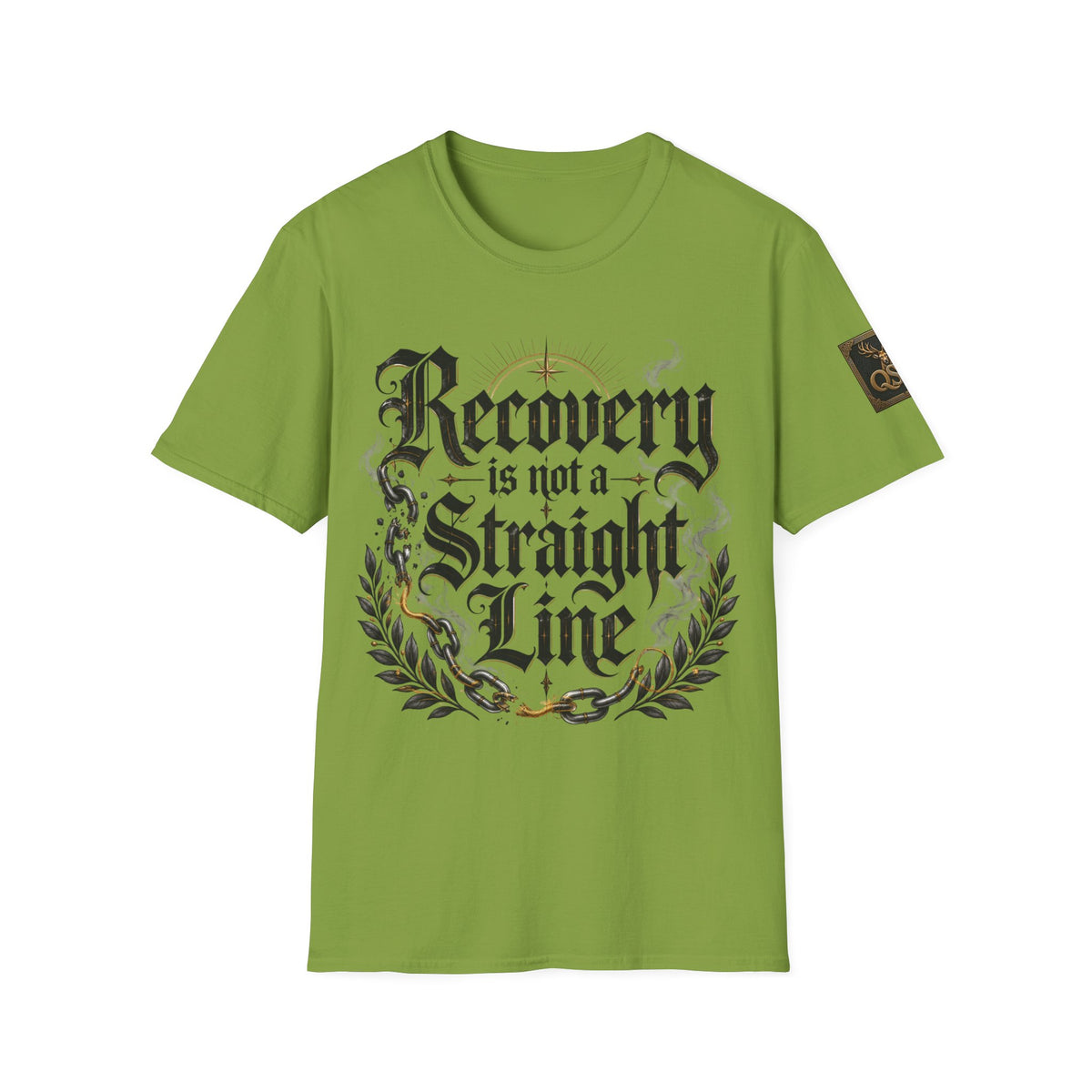 Recovery Is Not a Straight Line Inspirational Mental Health T-Shirt