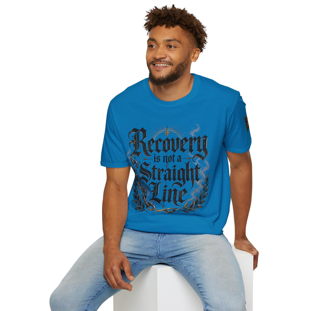 Recovery Is Not a Straight Line Inspirational Mental Health T-Shirt
