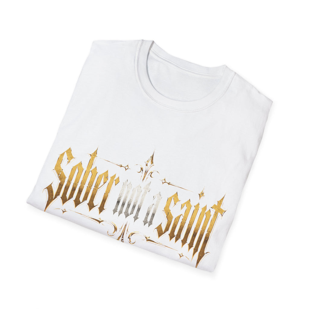 Sober Not a Saint Gothic Graphic T-Shirt