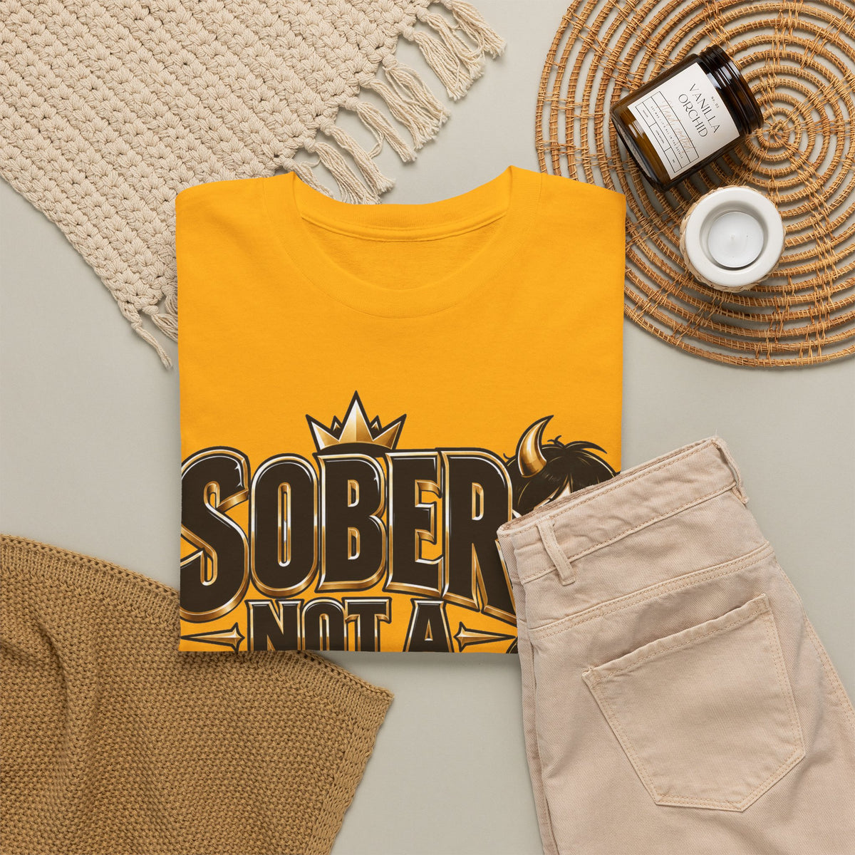 Sober Not a Saint Graphic T-Shirt